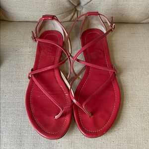 J. Crew Women's Strappy Red Sandals